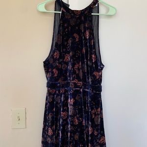 Velvet Open Back Free People Romper